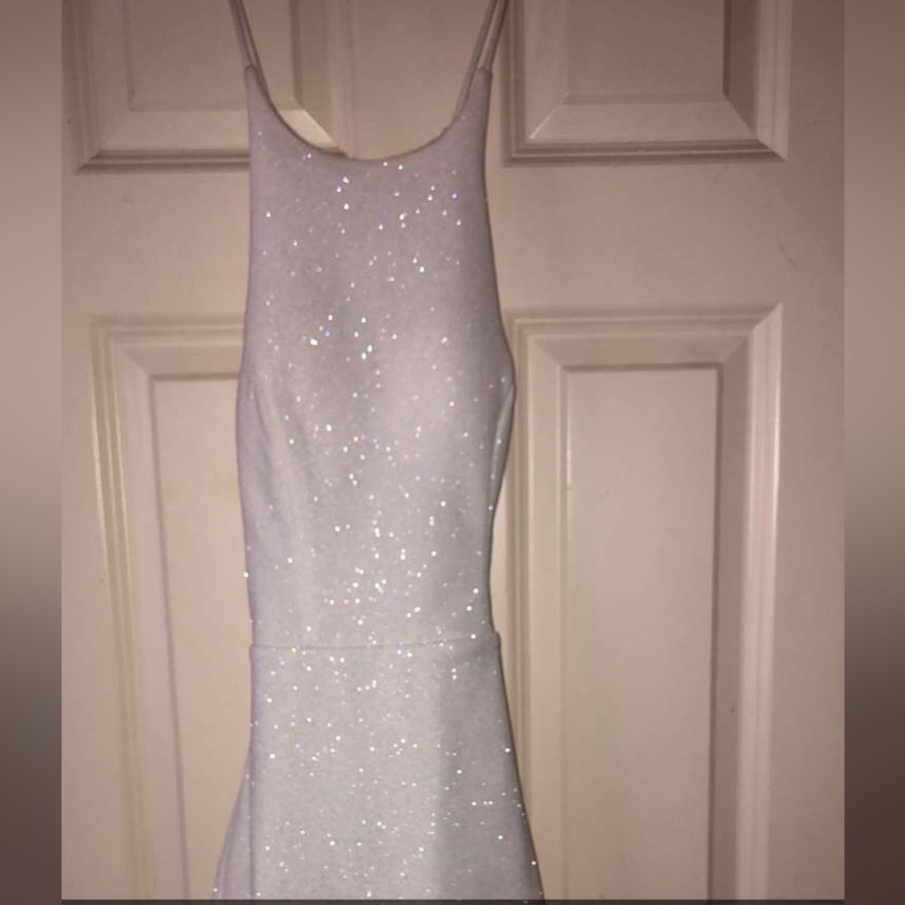 Sparkly white hoco/club dress